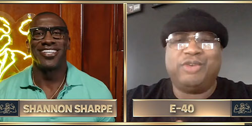 Shannon Sharpe and E-40 discuss Adult Beverage and Food Businesses.
